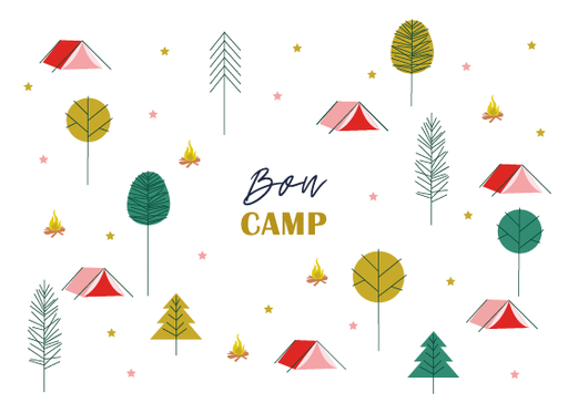 [CS 1019] CS 1019 Carte Artlequin 10x15 "Bon camp blanc" CS 1019