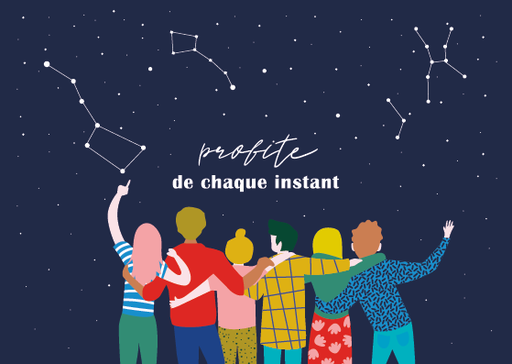[CS 1022] CS 1022 Carte Artlequin 10x15 "Profite de chaque instant" CS 1022