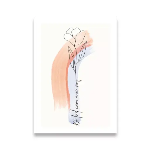 [CS 1027] CS 1027 Carte condoléance: De tout coeur avec vous - rose et bleu