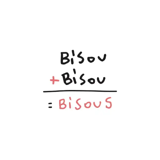 [CS 1171] CS 1171 Emi Garoy carte simple Bisou+Bisou