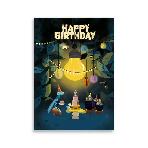 [CS 1068] CS 1068 Aline Selli "Bon anniversaire" insectes
