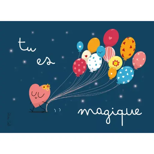 [CS 1074] CS 1074 Aline Selli "Tu es magique" cœurs