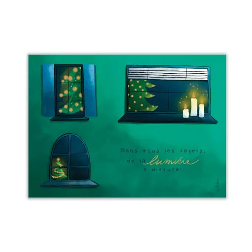 [CS 1139] CS 1139 Valentine Iokem Carte de Noël "Dans tous les foyers"