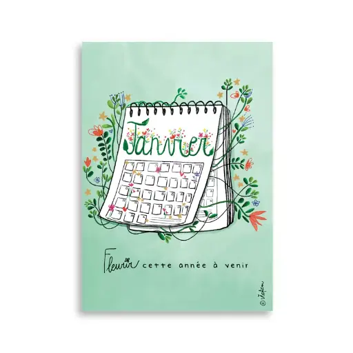 [CS 1137] CS 1137 Valentine Iokem Carte de Noël  "Fleurir cette année"