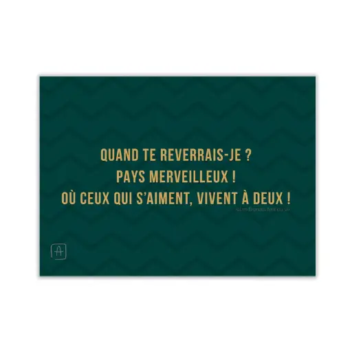[CS 1146] CS 1146 Anthony Nurra Carte de Noël "Quand te reverrais-je?"
