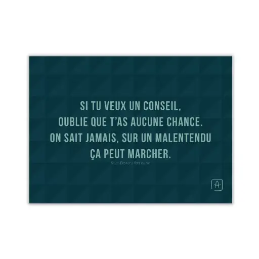 [CS 1147] CS 1147 Anthony Nurra Carte de Noël "Si tu veux un conseil"