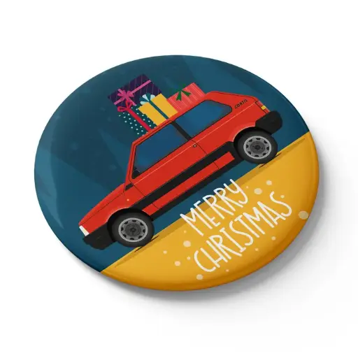 [MGN 023] MGN 023 - Magnet "voiture rouge cadeau" Anthony Nurra