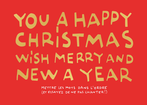 [CS 1133] CS 1133 Emi Garroy Carte de Noël H "You A Happy"