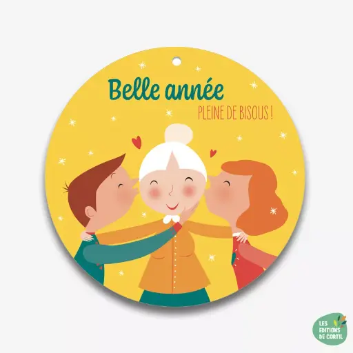 [CR 003] CR 003 Alice de Page boule "Belle année plein de bisous"