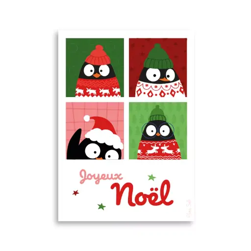[CS 1129] CS 1129 Aline Selli Carte de Noël  H Polaroïd