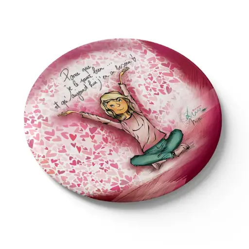 [MGN 024] Mon Amie Luce magnet "Parce que je le vaux bien"