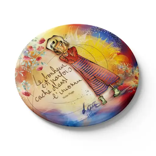 [MGN 034] MGN 034 - Magnet "Le bonheur est parfois caché dans l'inconnu" - Mon Amie Luce