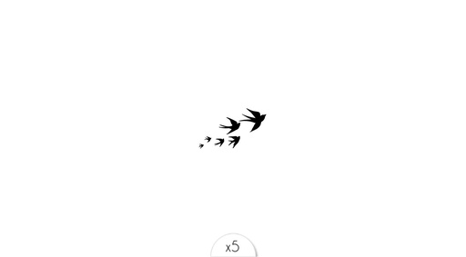[SIBR12] Tattoo Envolée d'oiseaux