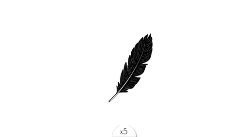 [SIBR23] Tattoo Plume noire