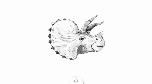 [SISF03] Tattoo Tête rhino