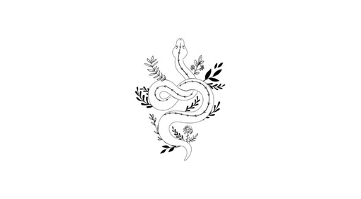 [SISC02] Tattoo Serpent floral
