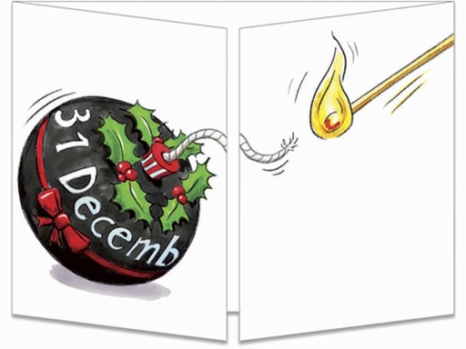 [CT 133] CT 133 Carte Cache-Cache "31 Décembre boum"