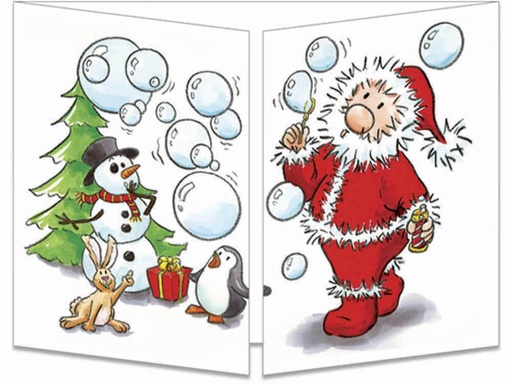 [CT 138] CT 138 Carte Cache-Cache "Le Père Noël et les bulles"