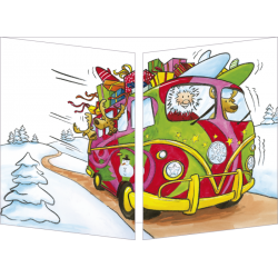 [CT 146] CT 146 Carte Cache-Cache "Le Père Noël surfeur"