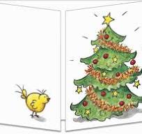 [CT 102] CT 102 Carte Cache-Cache "Le poussin et le sapin de Noël"