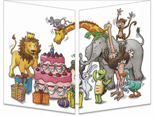 [CT 094] CT 094 Carte Cache-Cache "Plongeon dans le gateau"