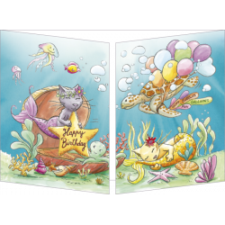 [CT 336] CT 336 Carte Cache-Cache S Turrel "Bubbles"