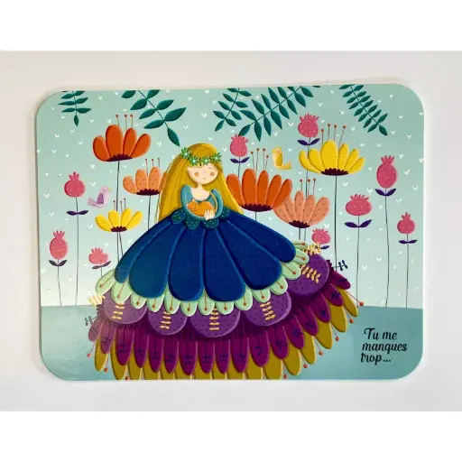 [CA 141] CA 141 Carte Les Pépites (10.7x14.5cm) Laetitia Haas "Tu me manques trop"