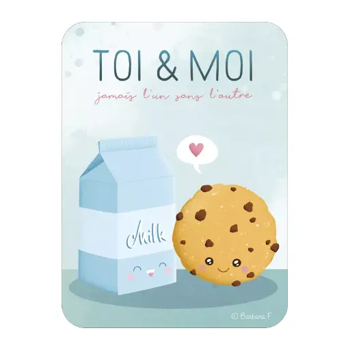 [CA 285] CA 285 Carte Les Pépites (11x14.5cm) Barbara Fomosa "Toi&moi"