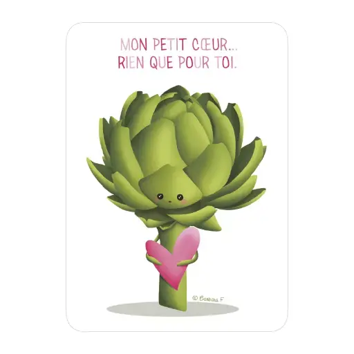 [C 088] Carte Rendez-vous B. Formosa "Cœur d'artichaut"