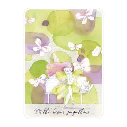 [C 096] C 096 Carte Rendez-vous F. Quatraro "Les papillons"