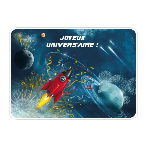 [C 037] C 037 Carte Rendez-vous Le Poussin Rose des Bois "Joyeux…"