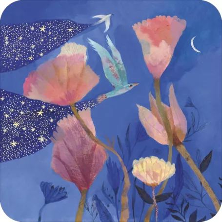 [BAR 198] Carte bords arrondis 14x14 Izou "Vol de nui"