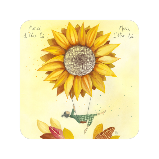 [BA 317] BA 317 Carte carrée 14x14 Anso "Merci d'être là…"