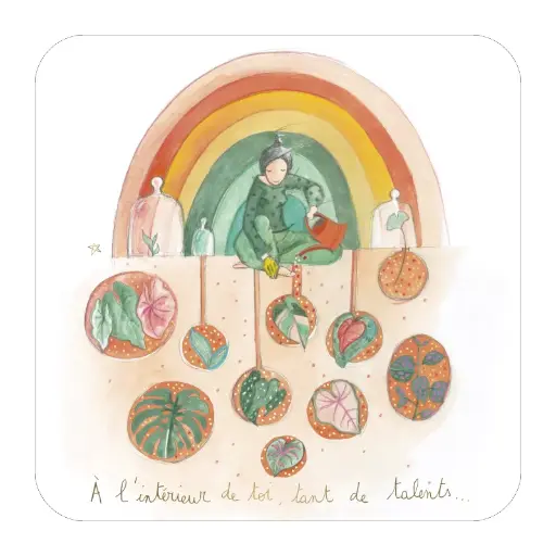 [BA 294] BA 294 Carte carrée 14x14 Anso "Tant de talents"