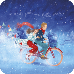 [BA 614] BA 614 Carte carrée 14x14 Audrey Bussi "En route"