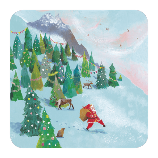 [BA 644] BA 644 Carte carrée 14x14 Izou "La Montagne du Père Noël"