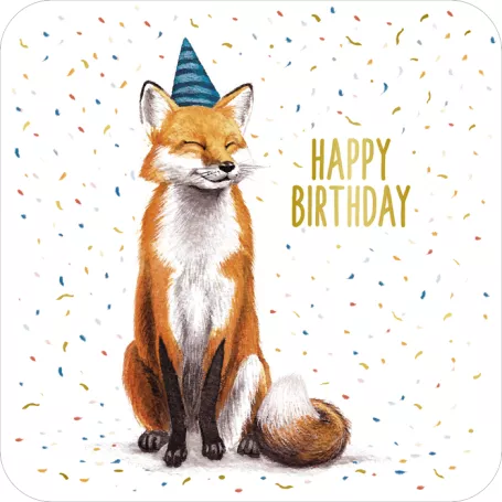 [BAR 221] BAR 221 Carte carrée 14x14 Rosie Hilyer "Fox"