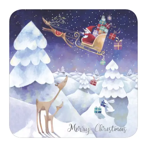 [BA 640]  Carte carrée 14x14 A Blanz "Le père Noël"