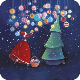 [BA 606] BA 606 Carte carrée 14x14 Marie Cardouat "C'est Noël"