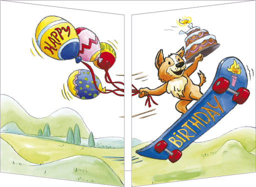 [CT 363] Carte Cache-Cache "Happy birthday"
