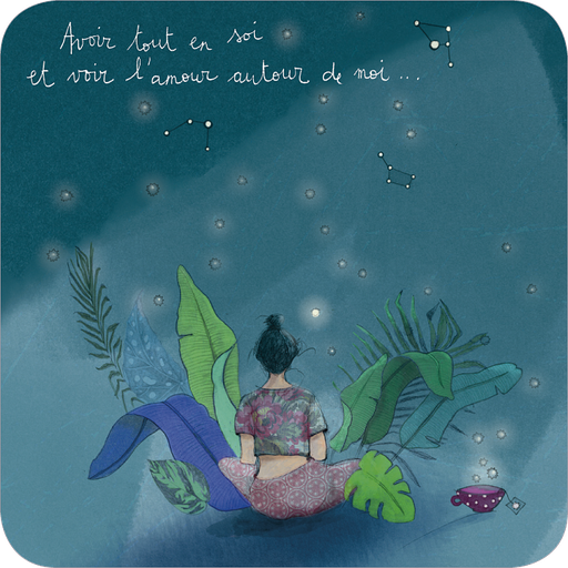 [BA 320] Carte carrée 14x14 Anso Rutsaert "Avoir tout en soi"