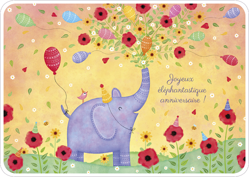 [C 044] Carte Rendez-vous C. Verschoore "An elephanstic birthday"