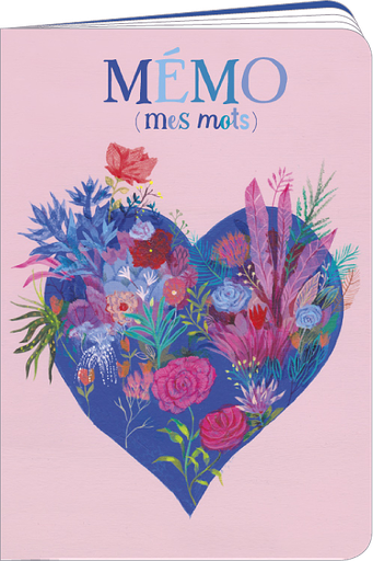 [KOR 108] Cahier 10x15 Izou "Le cœur en fleurs"