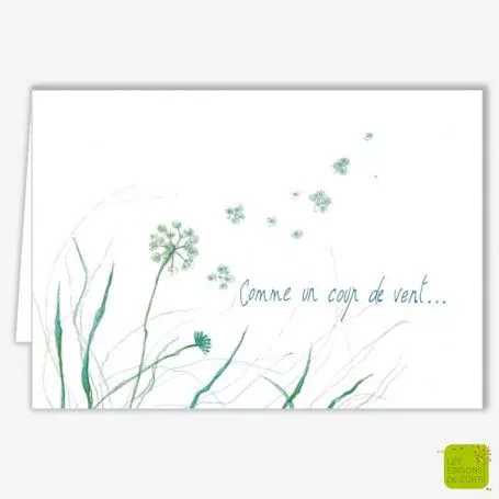 [CD 116] CD 116 - CARTE DE CONDOLÉANCES "COUP DE VENT"