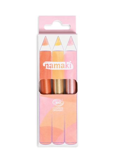 [NA110137] Kit 3 crayons de maquillage pailletés rayon de soleil "Jour"