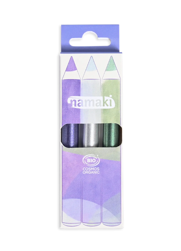 [NA110138] Kit 3 crayons de maquillage pailletés clair de lune "Nuit"