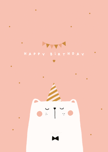 [CS 1210] CS 1210 Madame Grizzly carte anniversaire "ours"