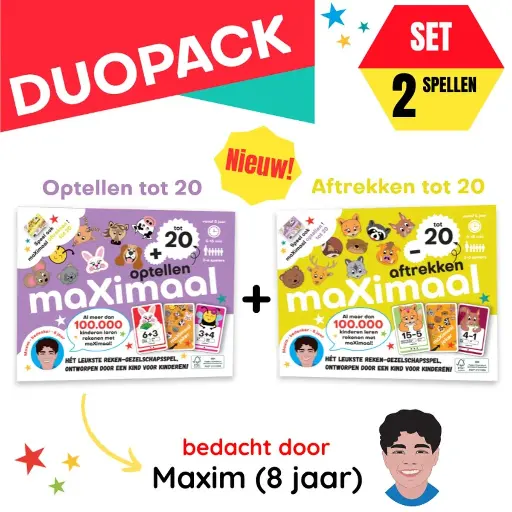 [MAXIM009] maXimaal Display 6x Optellen en 6x  Aftrekken