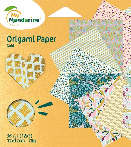 [OR523C] Origami Papier doré