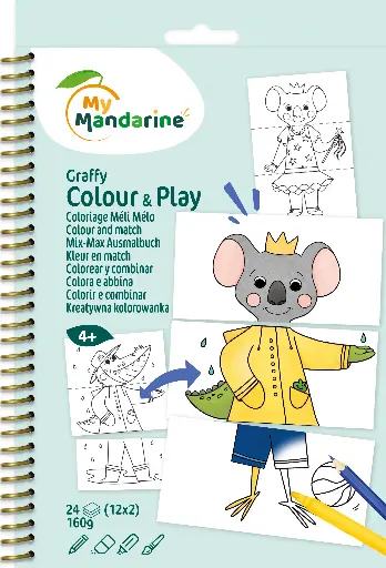 [GY170C] Graffy Colour & Play, Animaux habillés